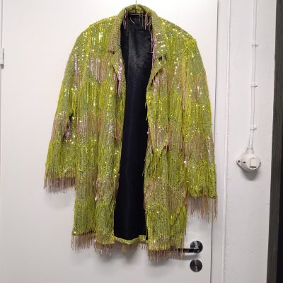 Vimma, Lilli jakku, paljettihapsu, keltainen, onesize