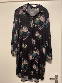 Uhana Garden, Iris Shirt dress, protea, musta, xl