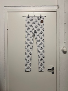 YOZEN, leggings, origami, valkoinen, s