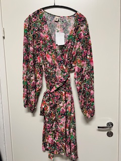 Kaiko, Wrap Mini Dress, Blooming Forest Bright, xl