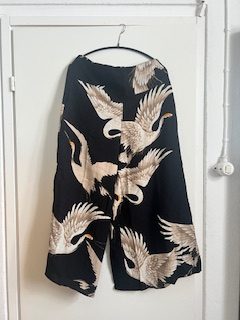 One Hundred Star, Palazzo Pants, Stork Black, m/l